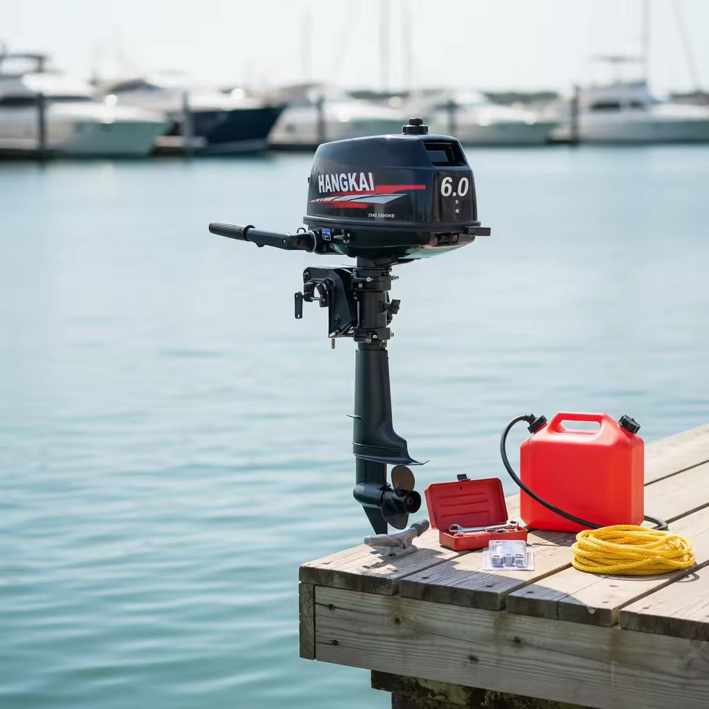 Fishing Boat Outboard Motor - Motori Fuoribordo HANGKAI 6HP 2 Tempi