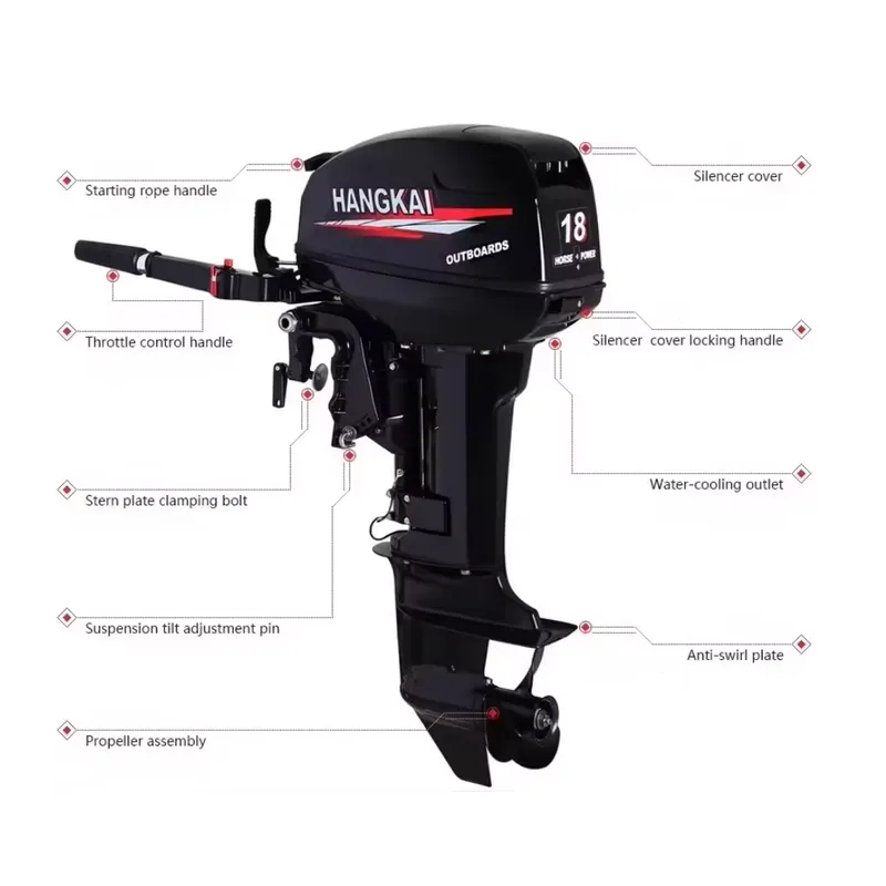 Motore fuoribordo 6HP 12HP 18H - Fishing Boat Outboard Motor recensione e prezzo
